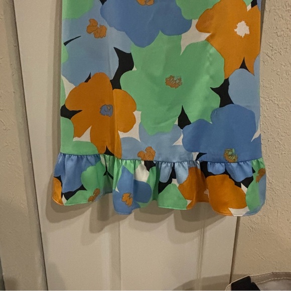 Topshop ASOS Retro Floral Mini Wrap Dress - Picture 7 of 8